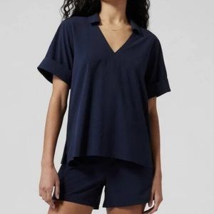 Athleta Northbound Top in Navy